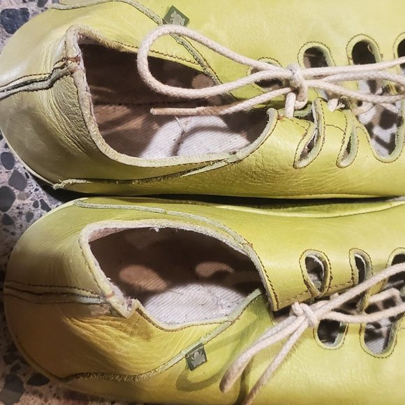 El naturalista Borago lime green leather Shoes Size 10.5 11 - Picture 2 of 4